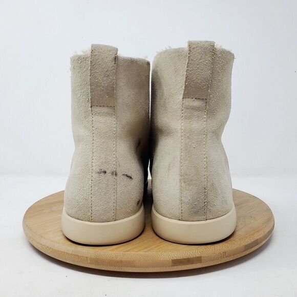 Everlane‎ Boots Womens 8 Beige Suede Chukka Lined Slipper Ankle Slip On Shoes - Picture 8 of 12